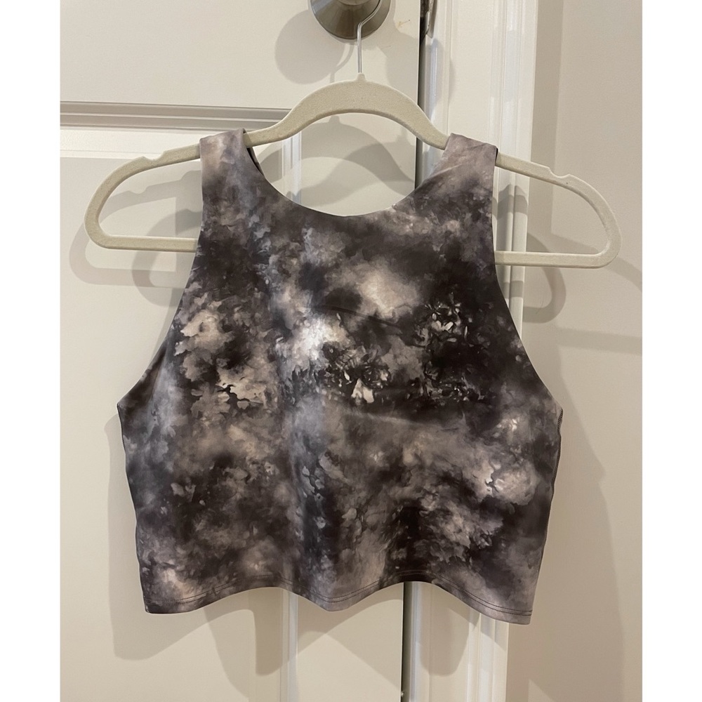 Athleta Conscious Crop A-C High-Neck Racerback Tank Top / Sports Bra